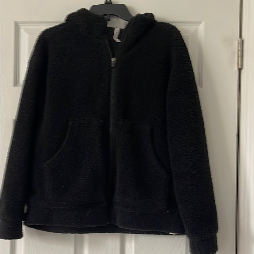 Fabletics Black hooded Sherpa